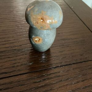 Gray and Brown Stone Mushroom Decor